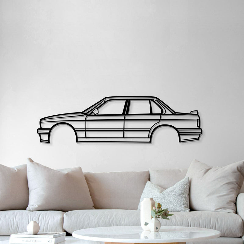 E30 M Tech II Sedan Metal Car Wall Art - MT0934