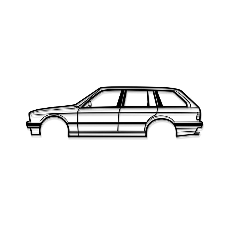 E30 Touring Metal Car Wall Art - MT0937