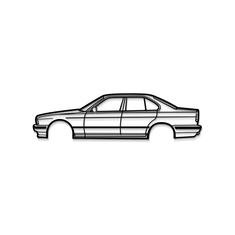 E34 Metal Car Wall Art - MT0939