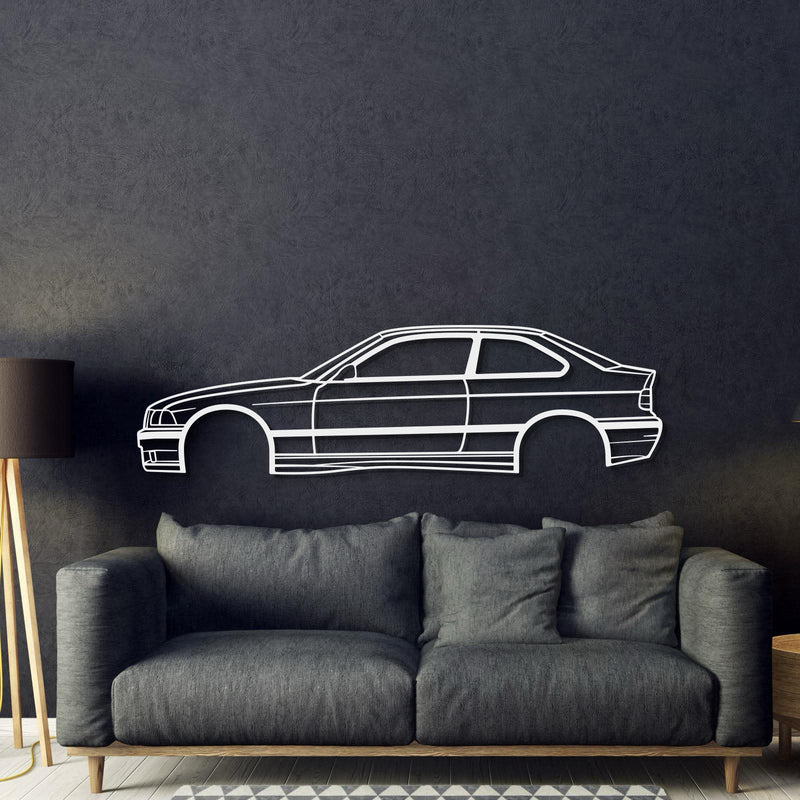 E36 Compact Metal Car Wall Art - MT0944