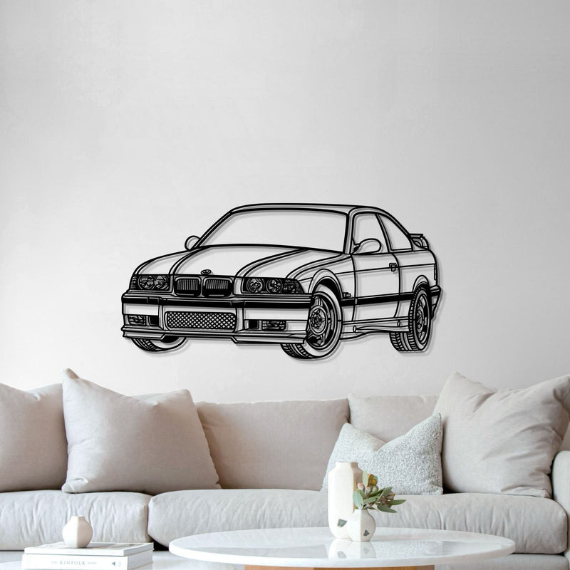 E36 Perspective Metal Car Wall Art  - MT0431