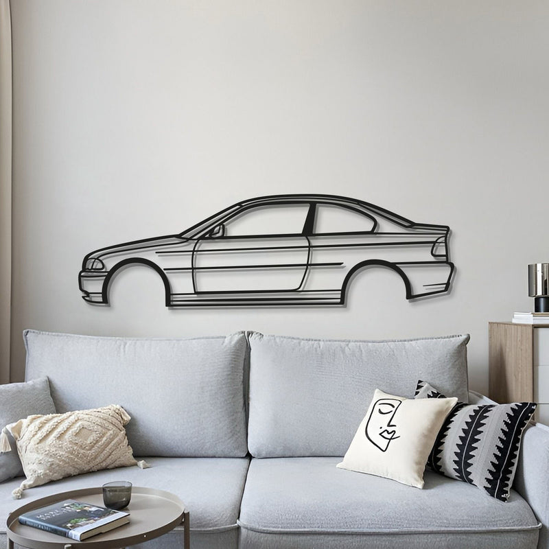 E46 Coupe Metal Car Wall Art - MT0955