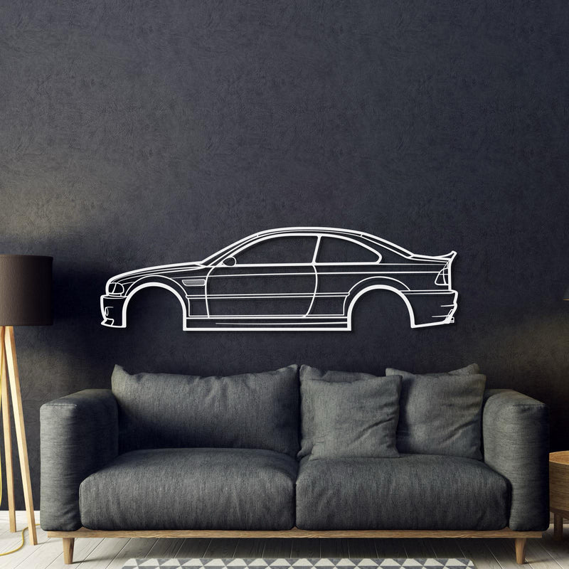 E46 M3 CSL Metal Car Wall Art - MT0956