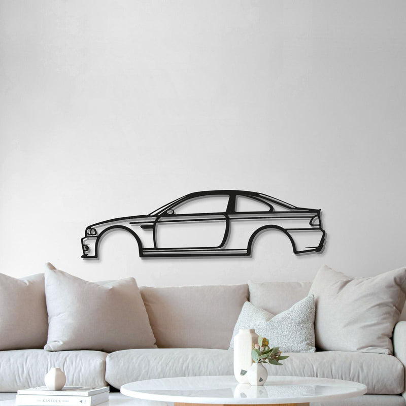 E46 M3 Metal Car Wall Art - MT0957