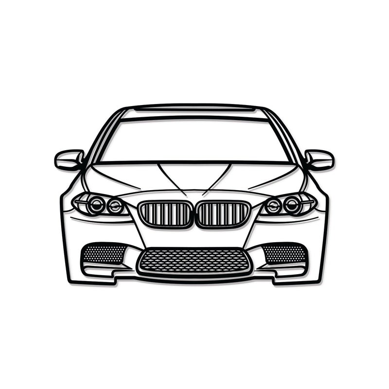 F10 M5 Front View Metal Car Wall Art - MT969