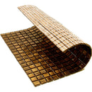 Goldenrod Brown 12x12 Glossy Uniform Square Glass Mosaic Tile (20 pack, 18.69 sq ft/case) - Sample