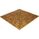 Goldenrod Brown 12x12 Glossy Uniform Square Glass Mosaic Tile (20 pack, 18.69 sq ft/case)