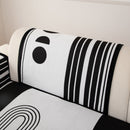 Modern Geometric Sofa Cover - Thick Woven, Pet Friendly, Stylish Couch Protector