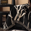 Modern Abstract Floral Sofa Throw Blanket, Decor Furniture Protector for Living Room