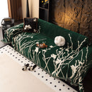 Modern Abstract Floral Sofa Throw Blanket, Decor Furniture Protector for Living Room by Slipcover KAS™