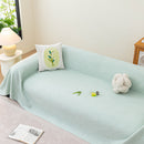 Cooling Embossed Botanical Couch Cover, Soft Ice Silk Furniture Protector for Sofa by Slipcover KAS™