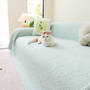 Cooling Embossed Botanical Couch Cover, Soft Ice Silk Furniture Protector for Sofa by Slipcover KAS™