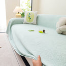 Cooling Embossed Botanical Couch Cover, Soft Ice Silk Furniture Protector for Sofa by Slipcover KAS™