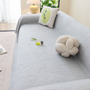 Cooling Embossed Botanical Couch Cover, Soft Ice Silk Furniture Protector for Sofa by Slipcover KAS™