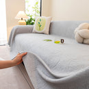 Cooling Embossed Botanical Couch Cover, Soft Ice Silk Furniture Protector for Sofa by Slipcover KAS™