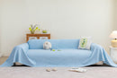 Cooling Embossed Botanical Couch Cover, Soft Ice Silk Furniture Protector for Sofa by Slipcover KAS™