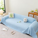 Cooling Embossed Botanical Couch Cover, Soft Ice Silk Furniture Protector for Sofa by Slipcover KAS™