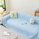 Cooling Embossed Botanical Couch Cover, Soft Ice Silk Furniture Protector for Sofa by Slipcover KAS™