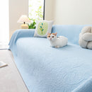 Cooling Embossed Botanical Couch Cover, Soft Ice Silk Furniture Protector for Sofa by Slipcover KAS™