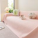 Cooling Embossed Botanical Couch Cover, Soft Ice Silk Furniture Protector for Sofa by Slipcover KAS™