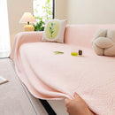 Cooling Embossed Botanical Couch Cover, Soft Ice Silk Furniture Protector for Sofa by Slipcover KAS™