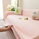 Cooling Embossed Botanical Couch Cover, Soft Ice Silk Furniture Protector for Sofa by Slipcover KAS™