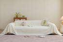 Cooling Embossed Botanical Couch Cover, Soft Ice Silk Furniture Protector for Sofa by Slipcover KAS™
