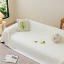 Cooling Embossed Botanical Couch Cover, Soft Ice Silk Furniture Protector for Sofa by Slipcover KAS™