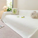 Cooling Embossed Botanical Couch Cover, Soft Ice Silk Furniture Protector for Sofa by Slipcover KAS™