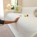 Cooling Embossed Botanical Couch Cover, Soft Ice Silk Furniture Protector for Sofa by Slipcover KAS™
