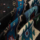 Southwestern Boho Woven Tribal Sofa Cover Blanket, Rustic Farmhouse Couch Throw Cover