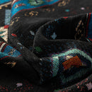 Southwestern Boho Woven Tribal Sofa Cover Blanket, Rustic Farmhouse Couch Throw Cover