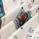 Southwestern Boho Woven Tribal Sofa Cover Blanket, Rustic Farmhouse Couch Throw Cover