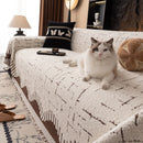 Chenille Sofa Cover Throw Blanket Woven Textured Decorative Furniture Slipcover