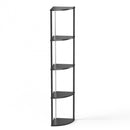 64" Corner Shelf Bookshelf with RGB LED Lights