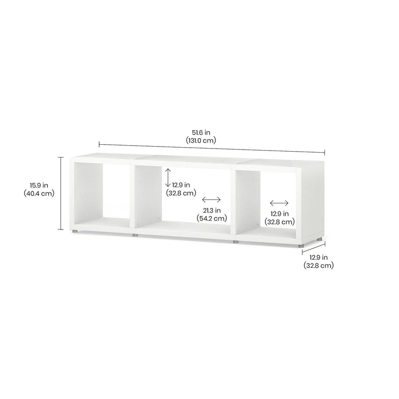 3 Cube Organizer Shelf – Thick Boards, Scratch-Resistant, Modular Design BOON Cube Storage Shelf Combo 2/1x1