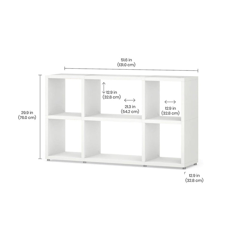6 Cube Storage Unit – Customizable, Durable, Modern Cube Shelf BOON Cube Storage Shelf Combo 2/1x2