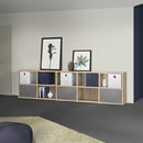 2 Cube Storage with Bins - Premium Organizer System with Durable Melamine Construction BOON Cube Storage Shelf Rectangular 1x2