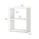 2 Cube Storage with Bins - Premium Organizer System with Durable Melamine Construction BOON Cube Storage Shelf Rectangular 1x2