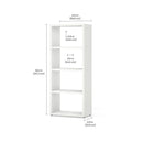 4 Cube Storage Unit – Durable, Modular Cube Shelf for Modern Organization BOON Cube Storage Shelf Rectangular 1x4