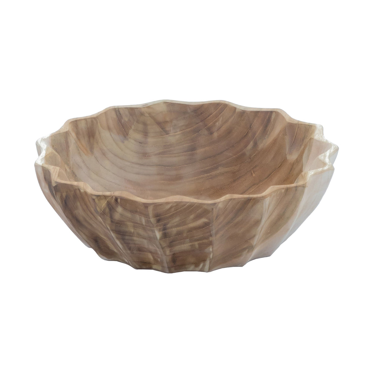 Natural Teak Fruit Bowl - 11", photo 2 of 7