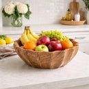 Natural Teak Fruit Bowl - 11" by NORDICTEAK.COM