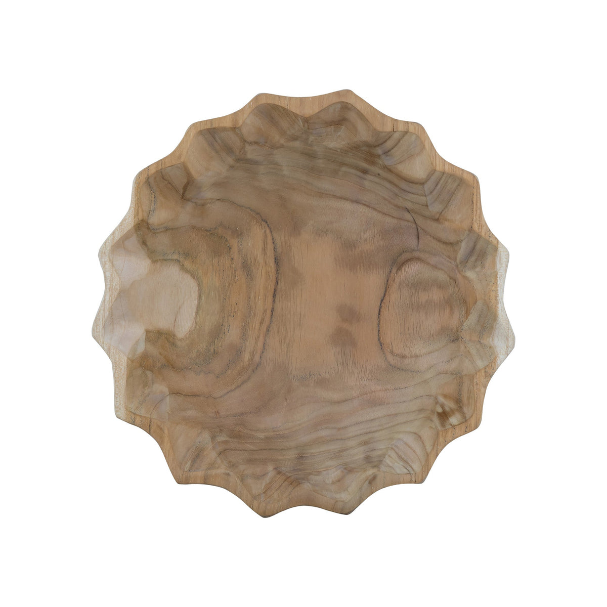 Natural Teak Fruit Bowl - 11", photo 3 of 7