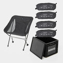 BOXIO CHAIR Set of 4 I set of camping chairs with box by myboxio