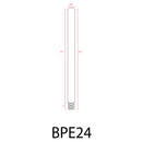 BPE - Brass Post Extension 6", 12" or 24" for Brass Path/Spot Light Fixtures