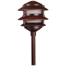 KL302 12V AC/DC Aluminum Low Voltage Landscape Lighting 3 Tier Pagoda Path Light