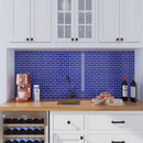 Cobalt Blue 12x12 Glossy Brick Glass Mosaic Tile (5 pack, 4.92 sq ft/case)