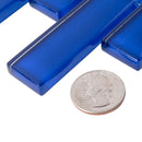 Cobalt Blue 12x12 Glossy Brick Glass Mosaic Tile (5 pack, 4.92 sq ft/case)