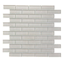 Light Taupe Beige 12x12 Glossy Brick Glass Mosaic Tile (5 pack, 4.92 sq ft/case)