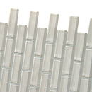 Light Taupe Beige 12x12 Glossy Brick Glass Mosaic Tile (5 pack, 4.92 sq ft/case)
